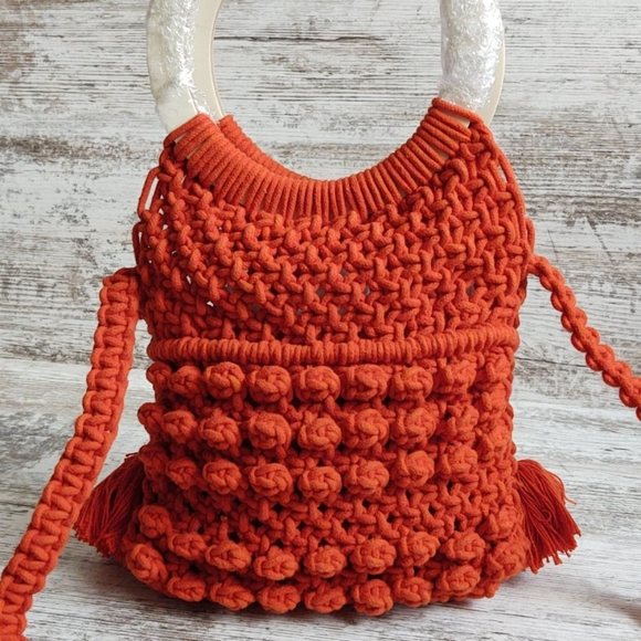 🟧NWT Cleobella Monaco Hand Woven Tassel - Picture 5 of 14